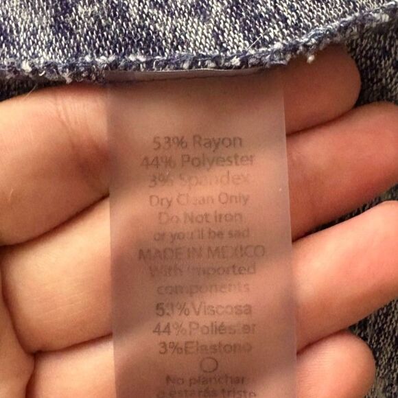 Lularoe Sarah Duster Cardigan Open Heathered Purple Pockets Cozycore Size Large - Picture 6 of 6